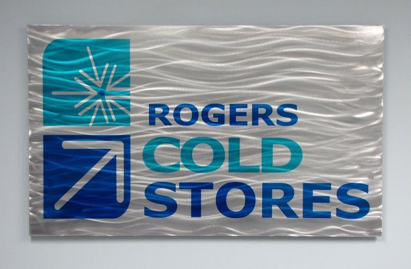 Business Logo Metal Sign Rogers Cold Store