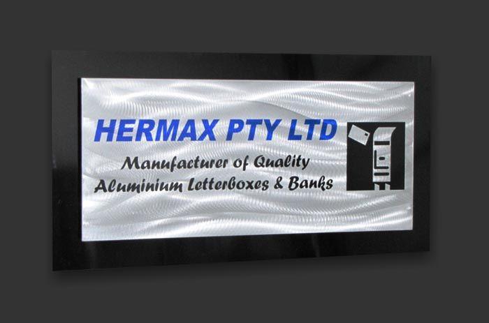 Company Metal Sign Hermax letterboxes