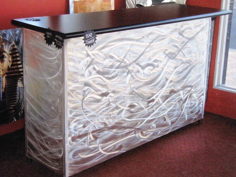 counter and bar panels sample colours may be added and business company logos