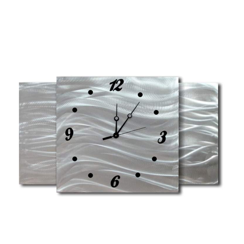 Large Rectangle Wall Clock Raised Centre Metalistik Metal Art Metal Wall Clocks Australia