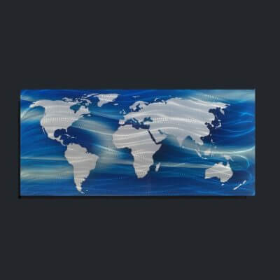 Metal World Map