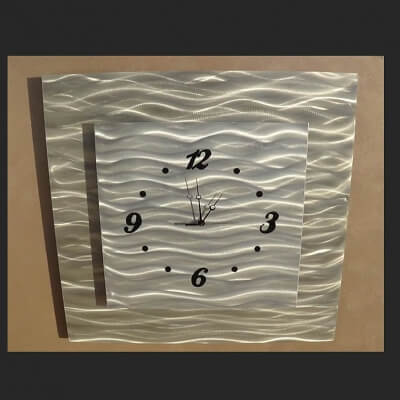metal wall clock