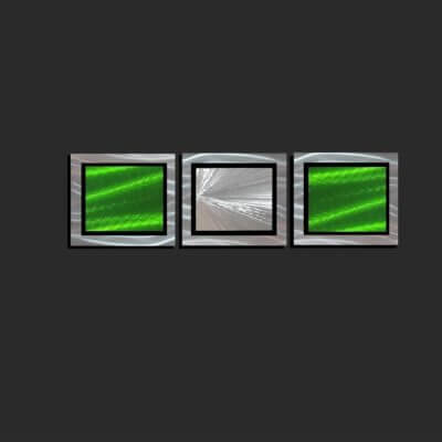 lime metal wall art