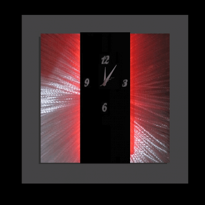 led metal wall clocks