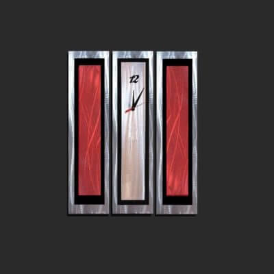 Red Extra Large Wall Clock