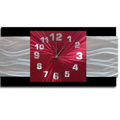 wall clock red