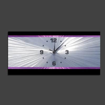 purple clock retro