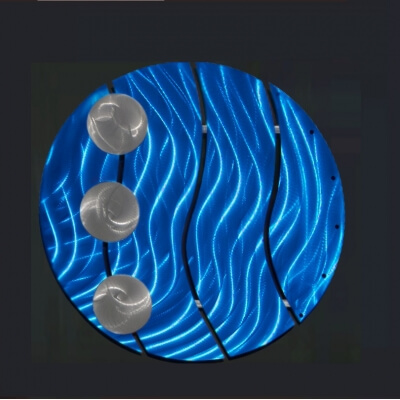 Brushed Metal Circle Art
