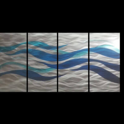Blue wave artwork