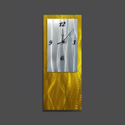 wall clock gold colour
