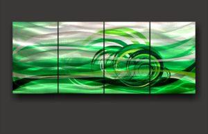wall art green design